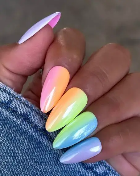 Summer-Friendly Neon Nail Art