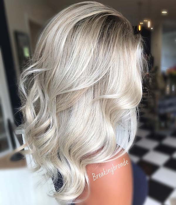 Ice Blonde Hair Color Idea