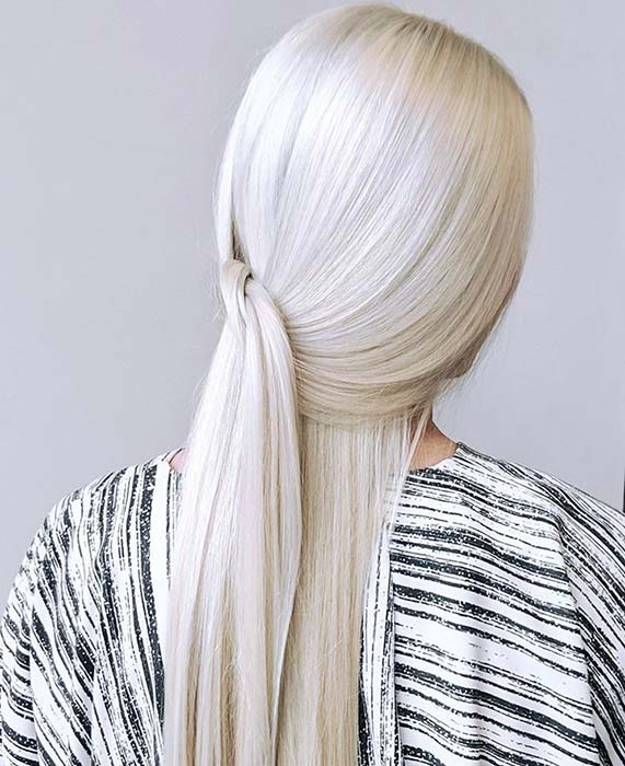 Pretty Platinum Blonde Hair