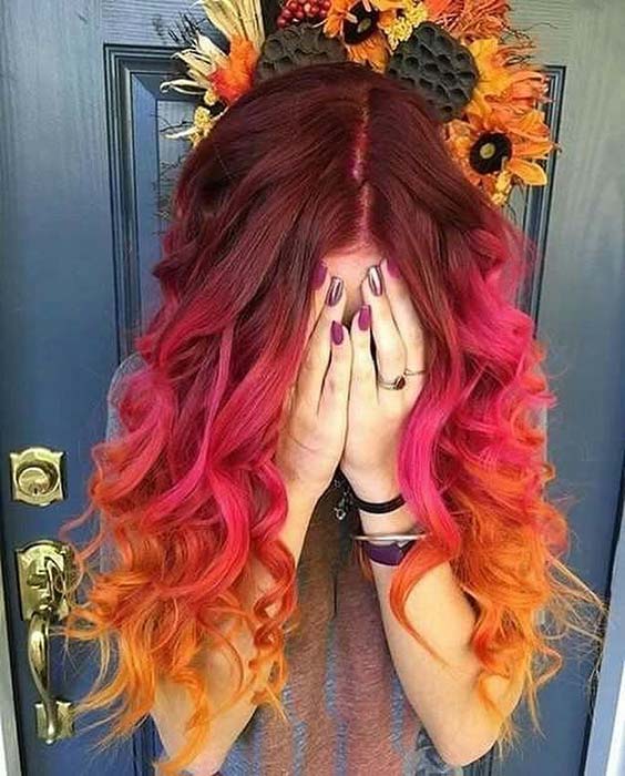 Bold Ombre Hair Color Idea