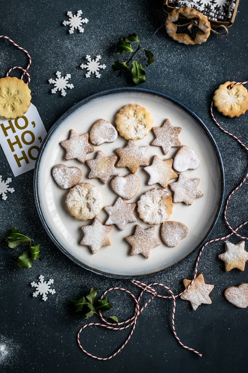 butter cookies on plate