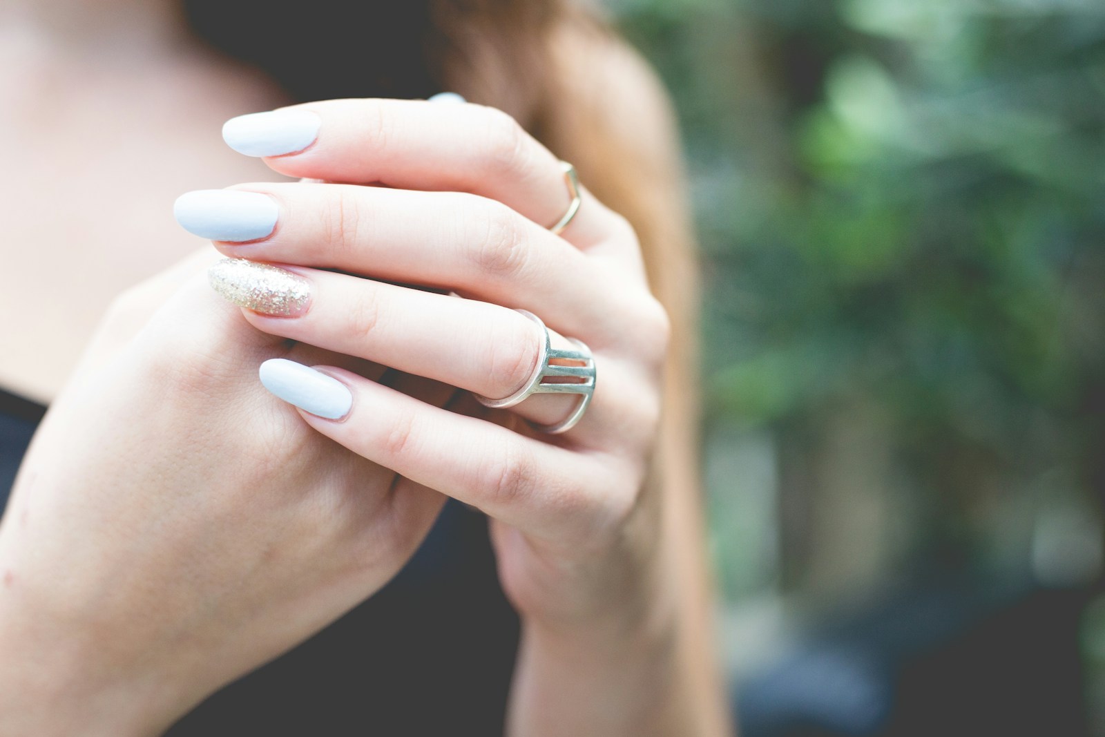 Winter French Nails