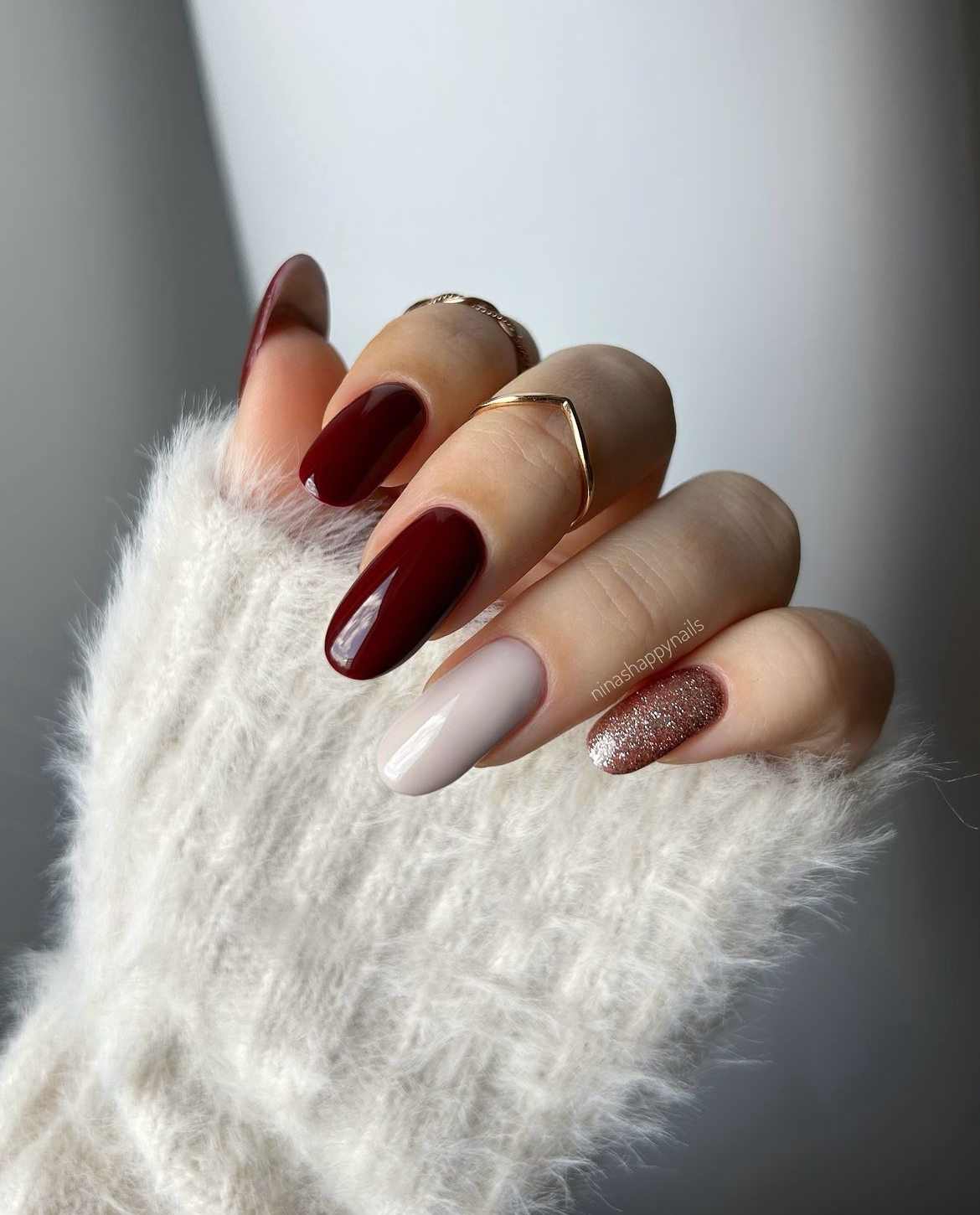 winter nails simple classy