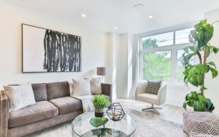 brown fabric sofa set