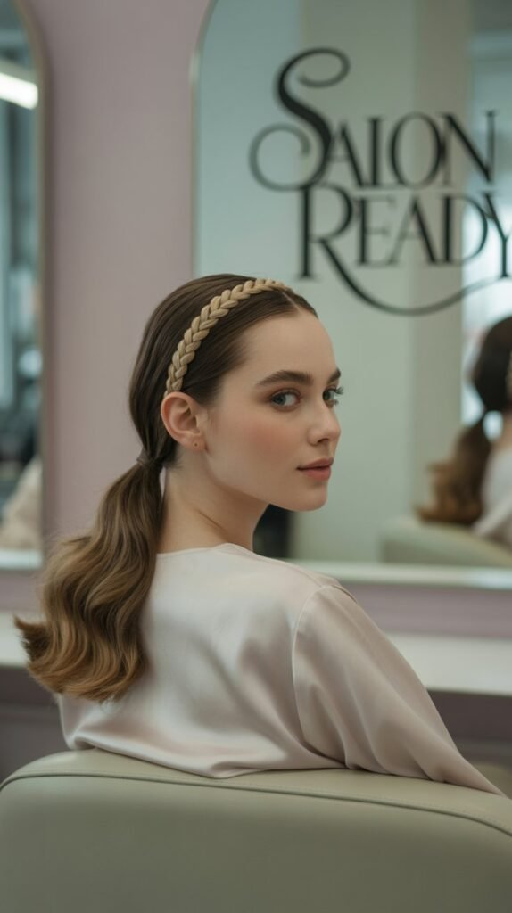 headband ponytail