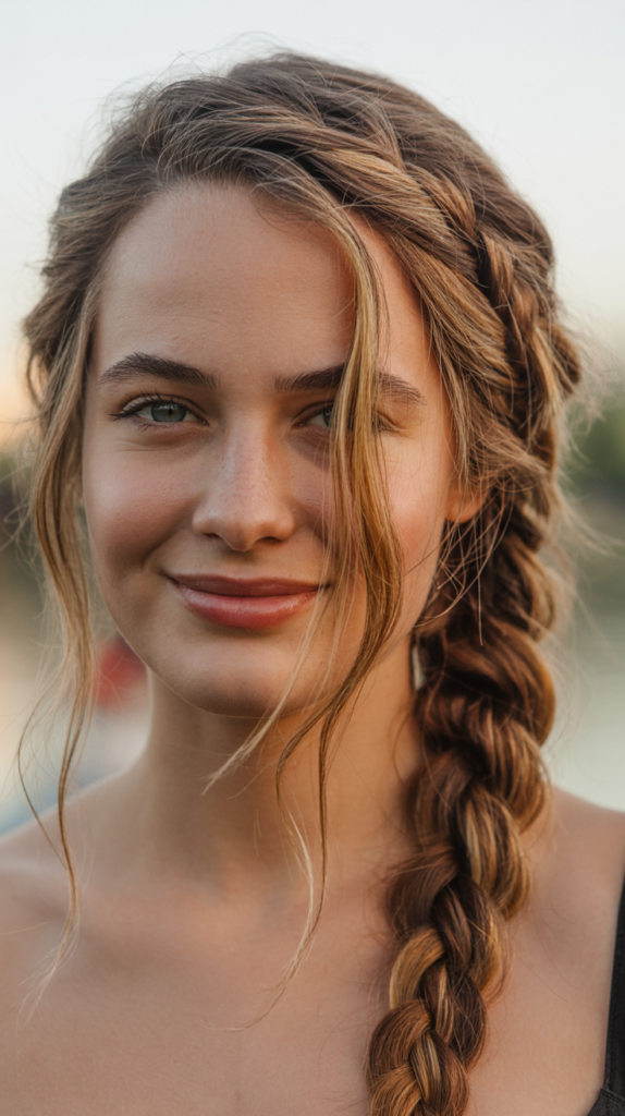 loose side braid