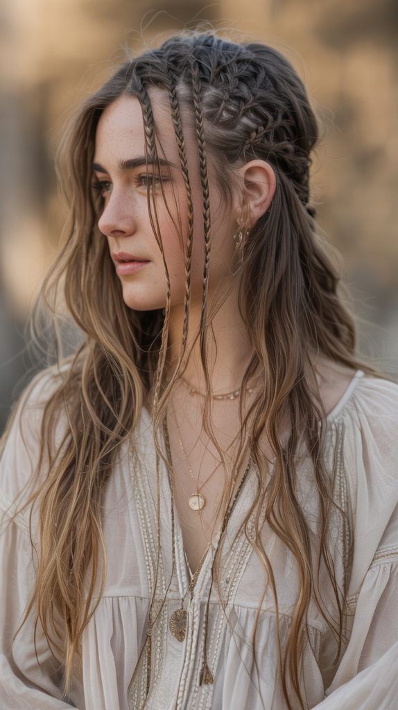 mini braids open hair 01