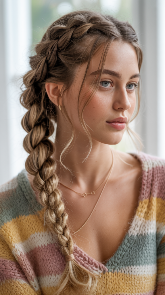 rope braid ponytail