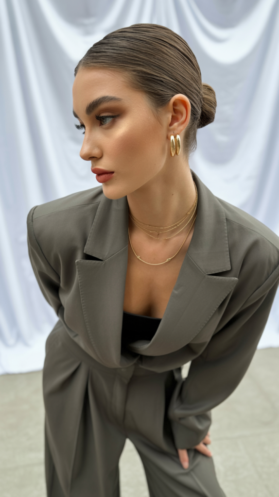 slick back bun